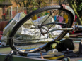 Bicycle on a narrowboat